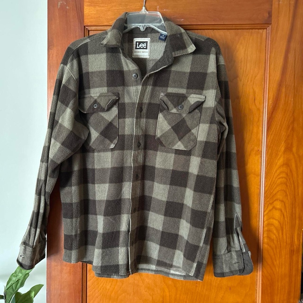 Lee Brown and Tan Flannel Shirt